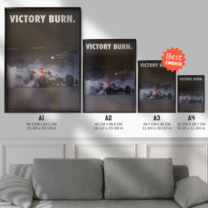 Max Verstappen 'victory Burn'