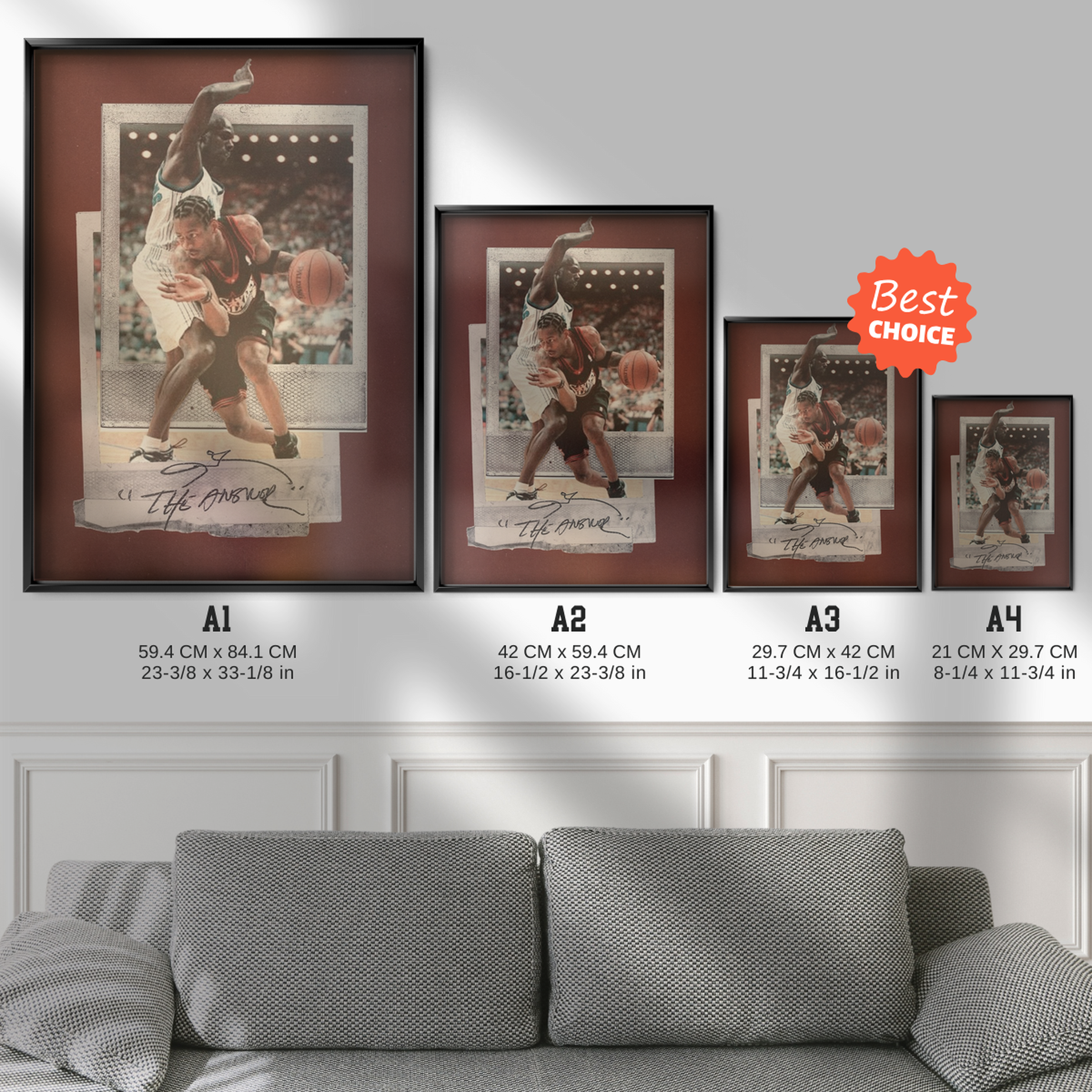 Allen Iverson “the Answer” Polaroid Action