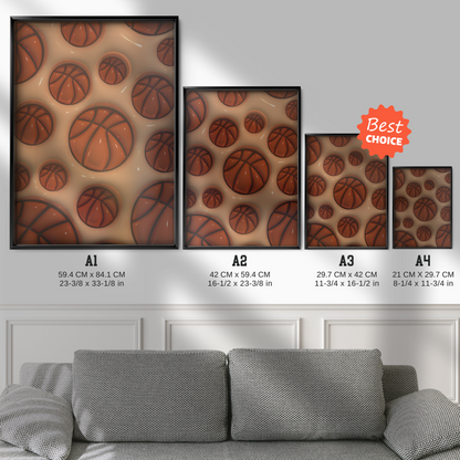 Basketball Slick Orange Ball Texture