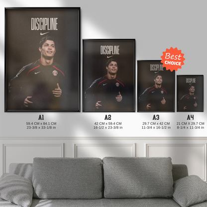 Cristiano Ronaldo - Discipline Poster