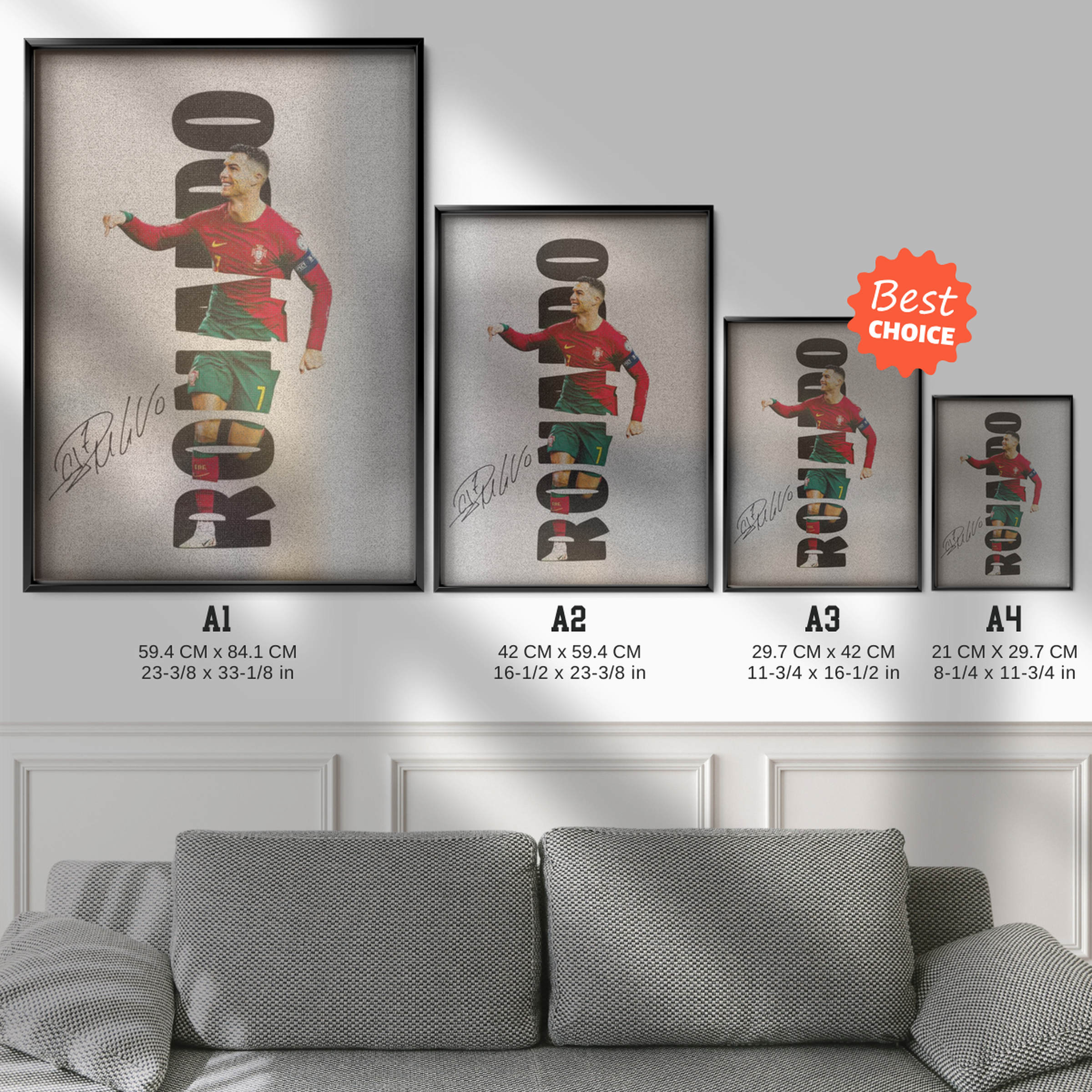 Cristiano Ronaldo - Portugal Number 7 Poster