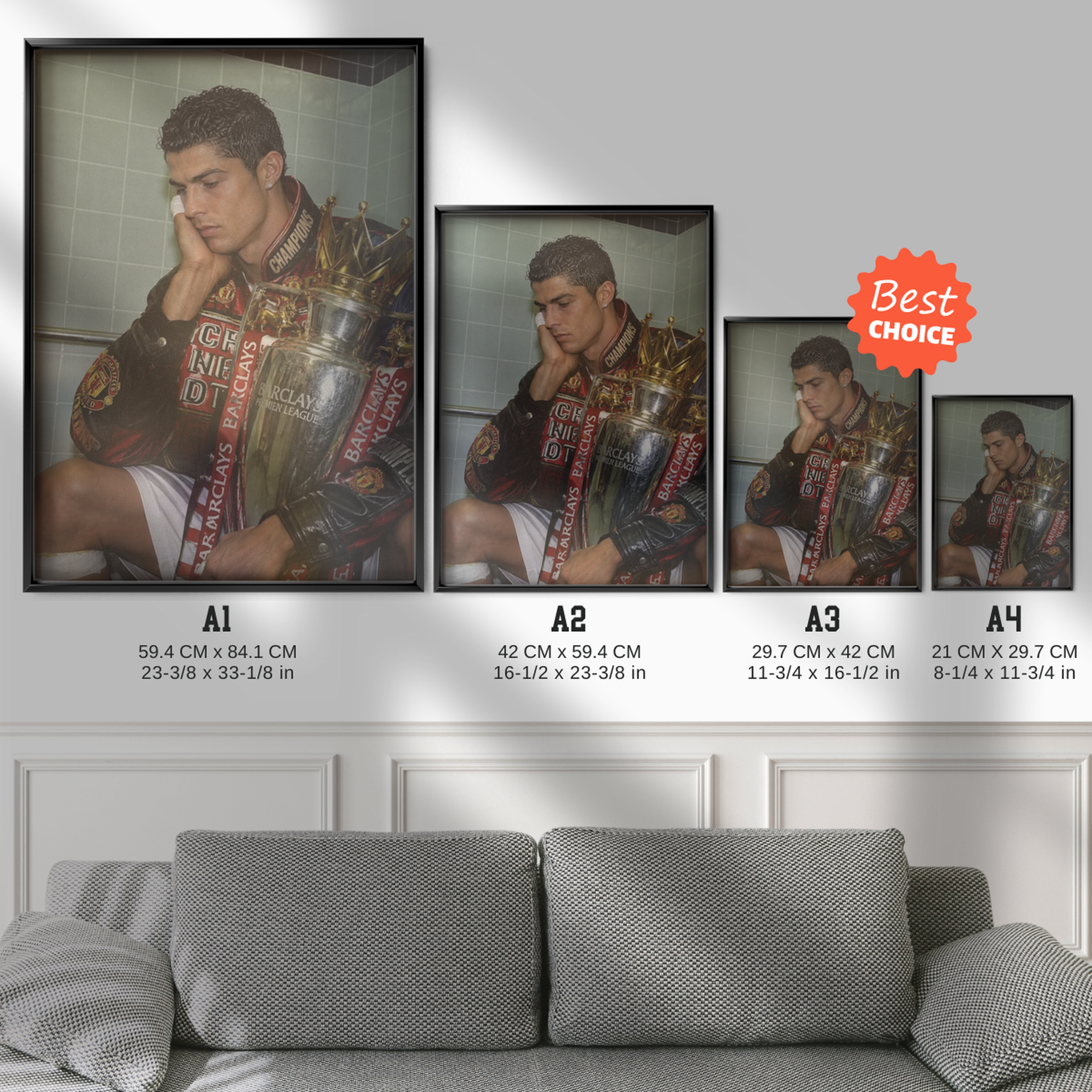 Cristiano Ronaldo - Premier League Champion Poster