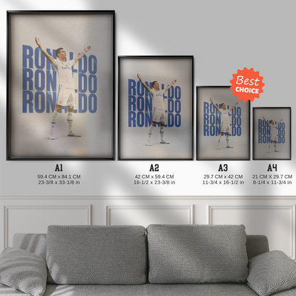 Cristiano Ronaldo - Real Madrid Celebration Poster