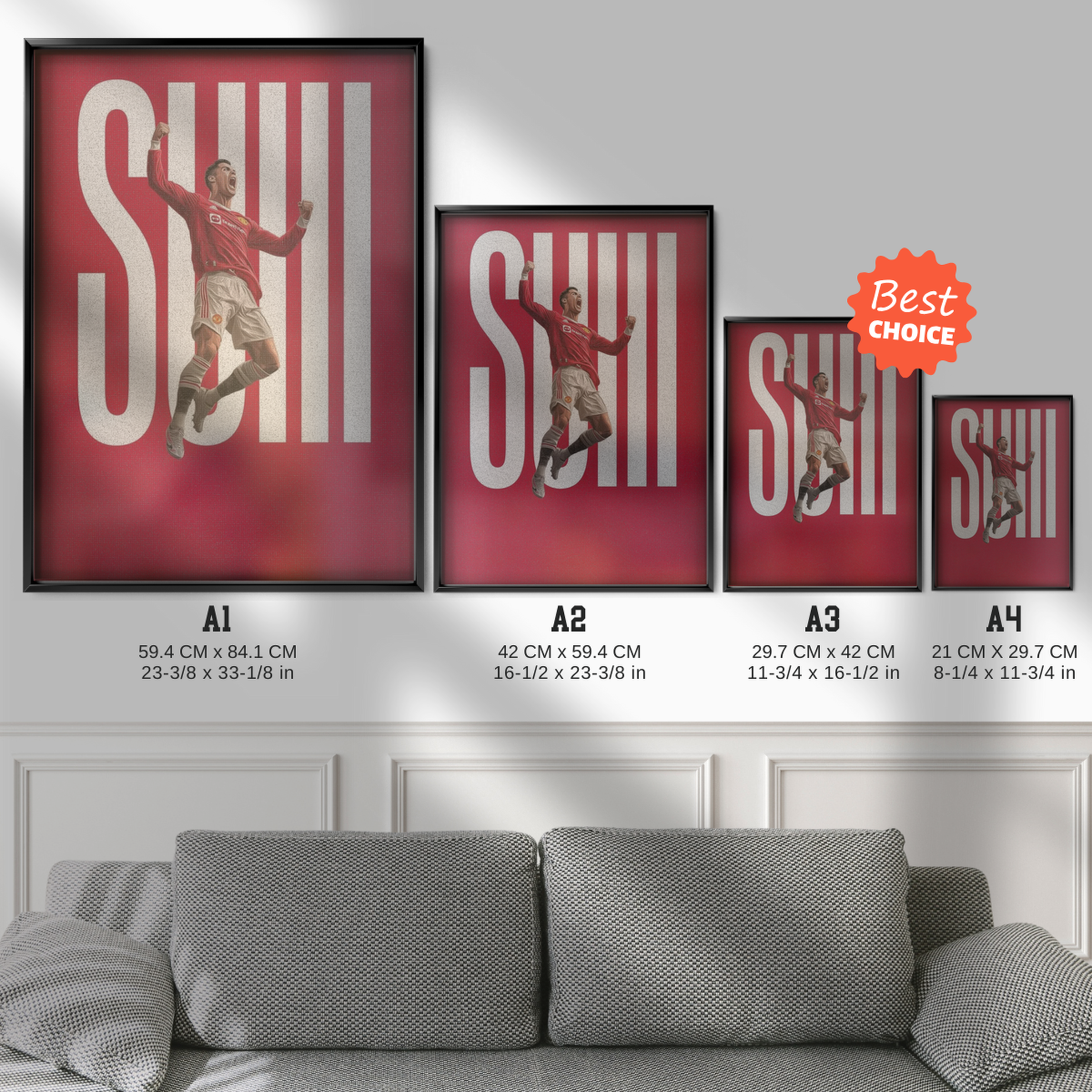 Cristiano Ronaldo - Siu Celebration Poster