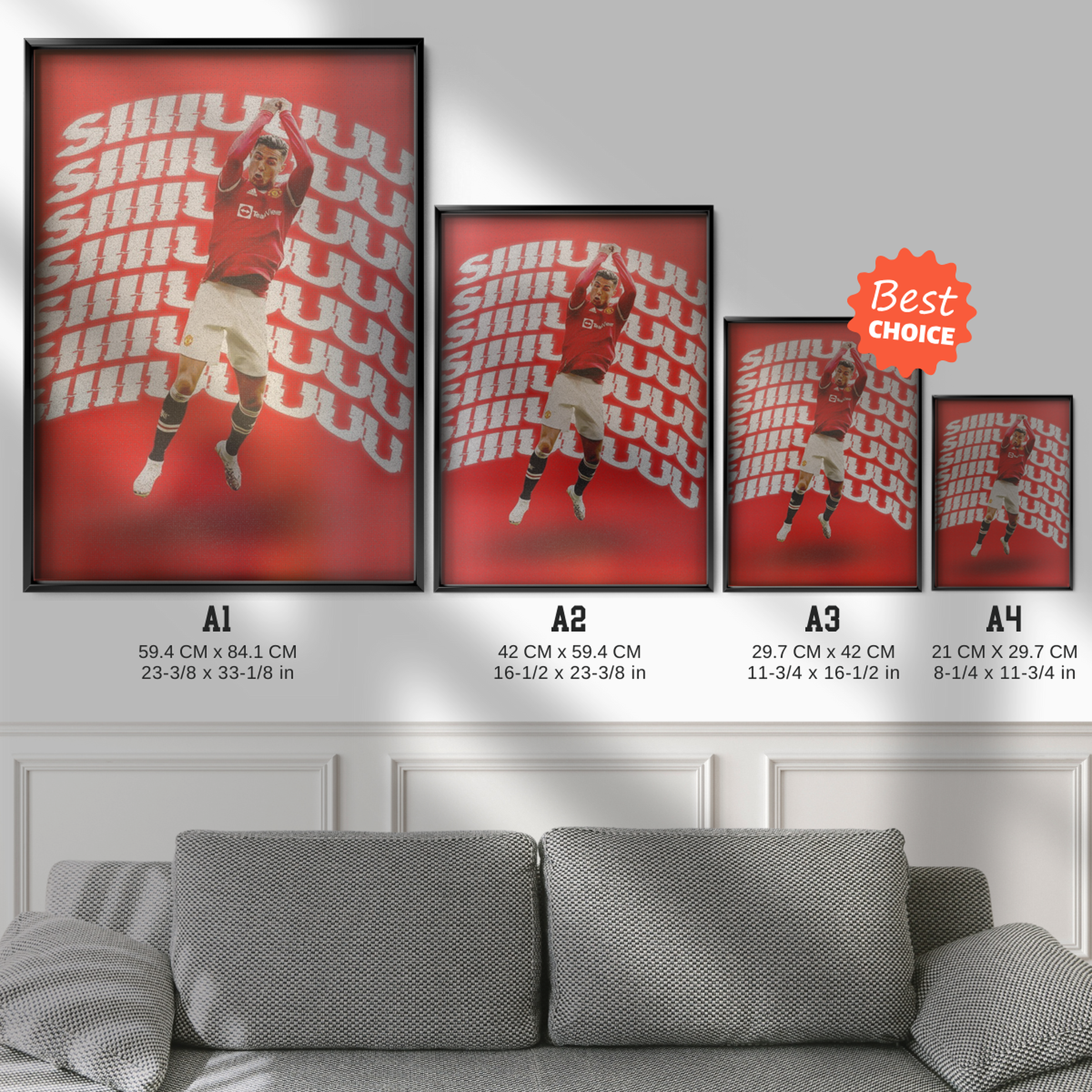 Cristiano Ronaldo - Siuuu Chant Poster