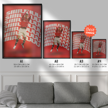 Cristiano Ronaldo - Siuuu Chant Poster