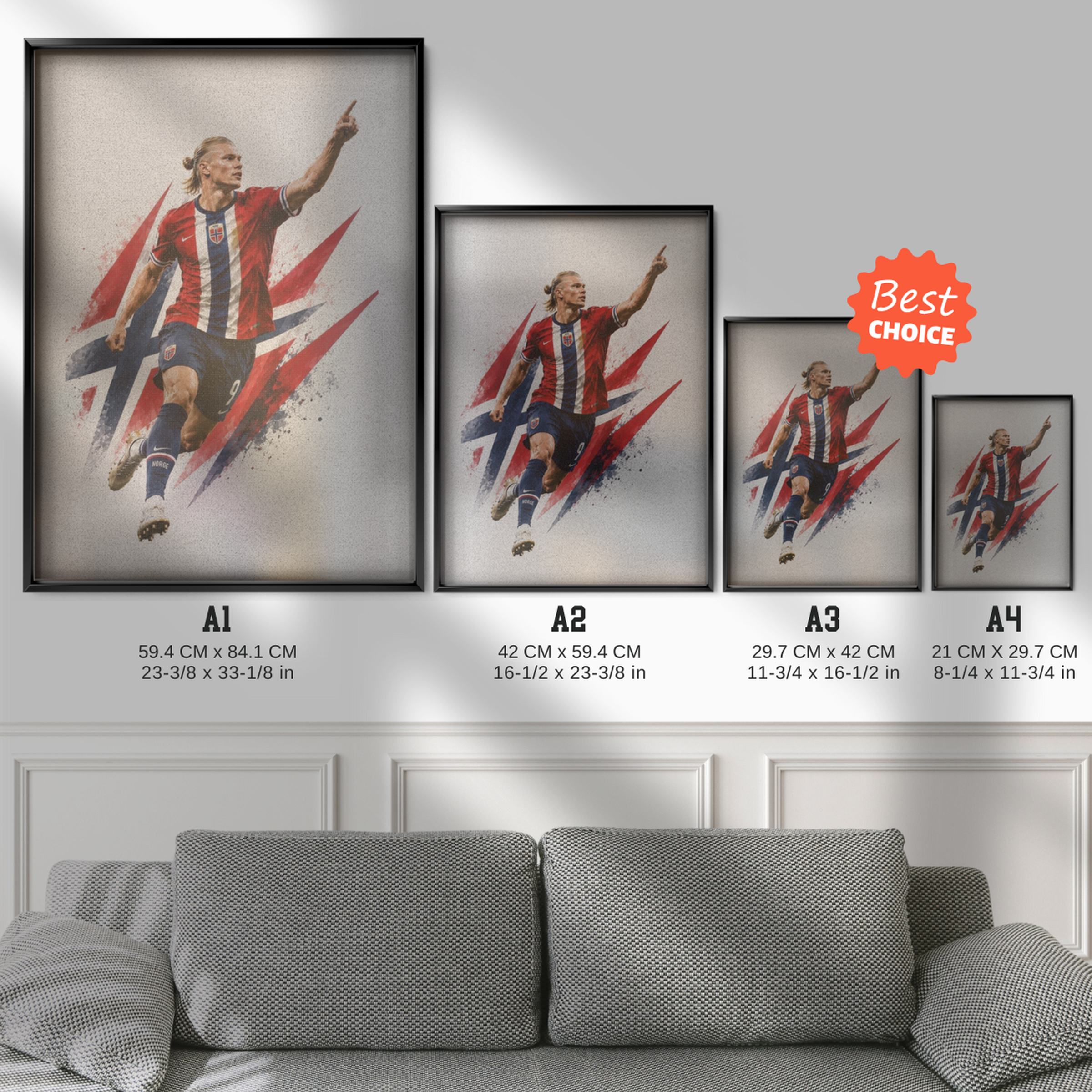 Erling Haaland - Norway National Team Poster