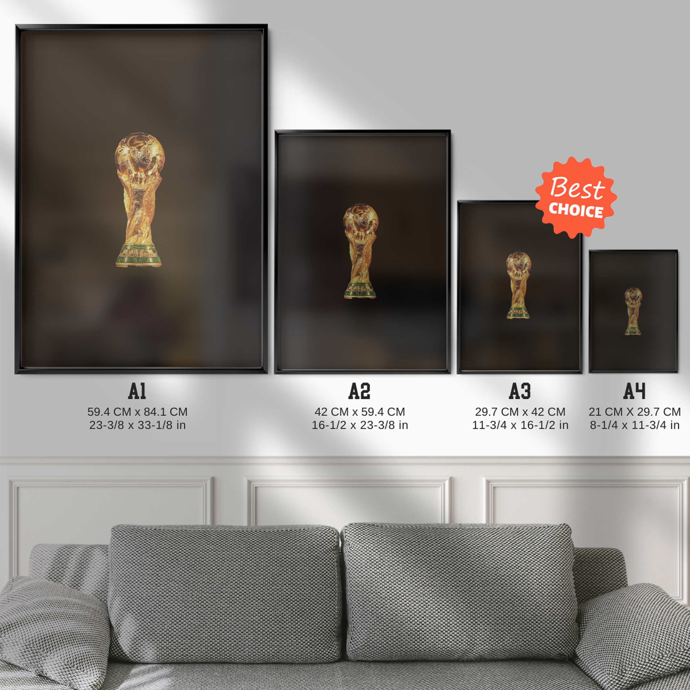 FIFA World Cup Trophy - Gold Poster
