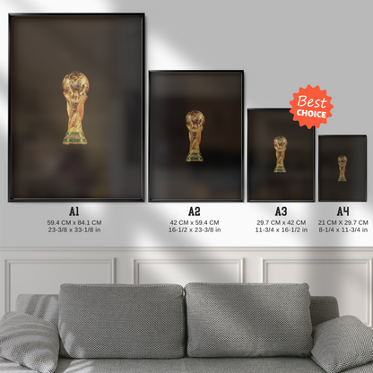 FIFA World Cup Trophy - Gold Poster