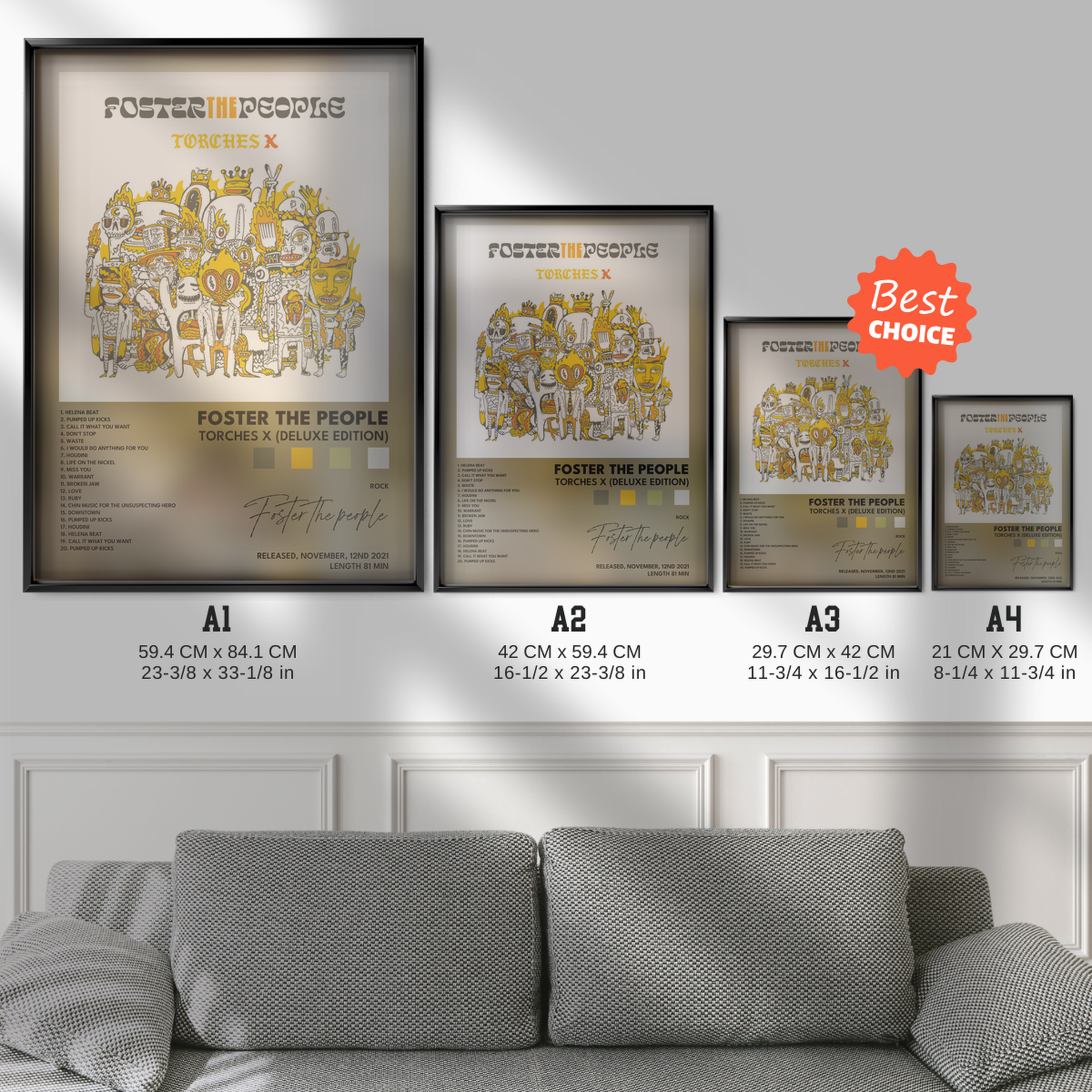 foster the people Torches X Deluxe Edition poster