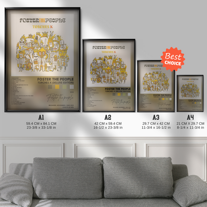 foster the people Torches X Deluxe Edition poster