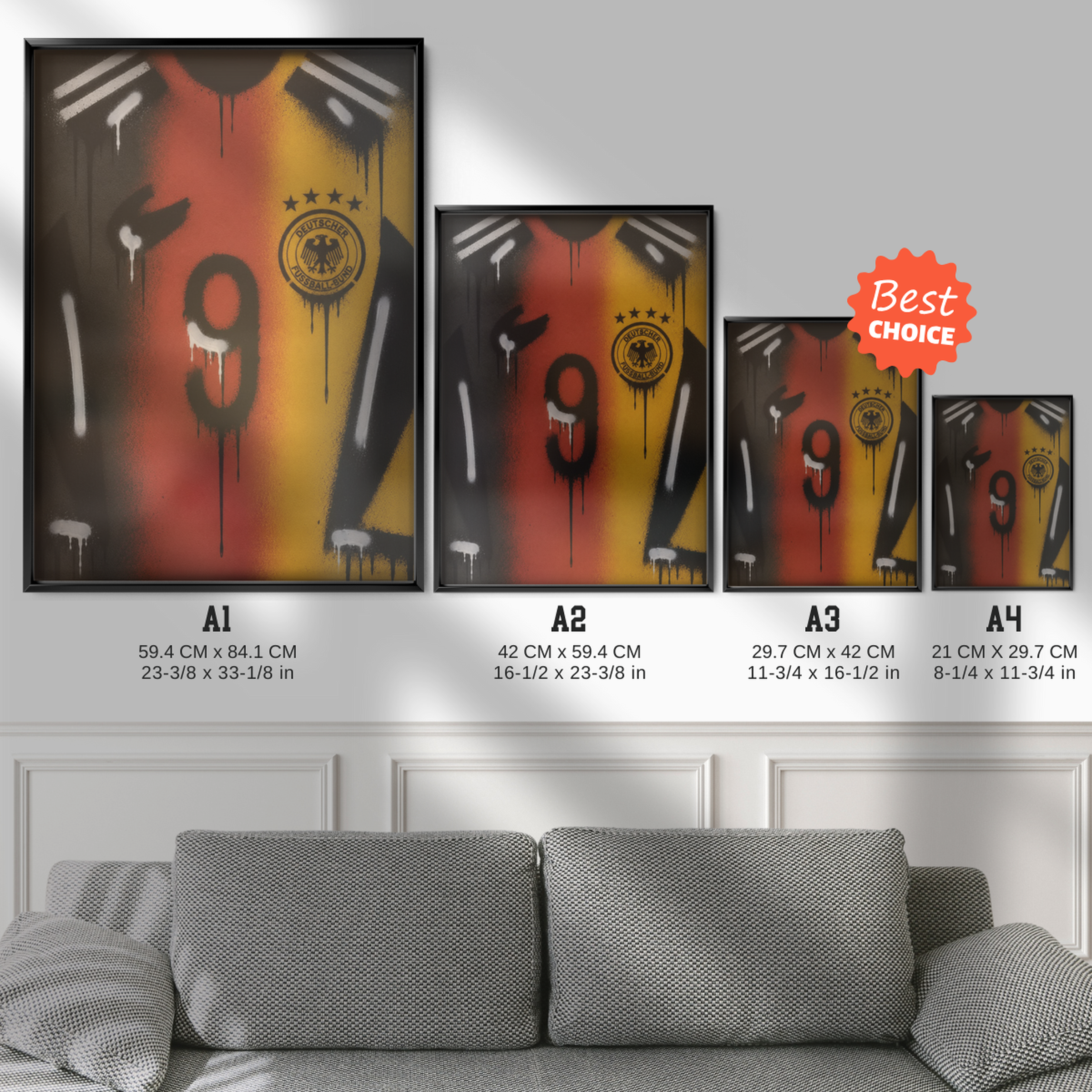 Germany National Team - Jersey Art Poster