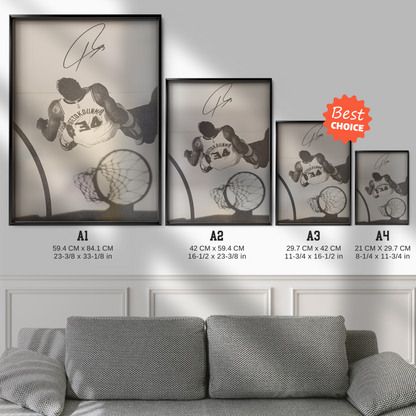 Giannis Antetokounmpo Milwaukee Bucks (#34) Overhead Dunk