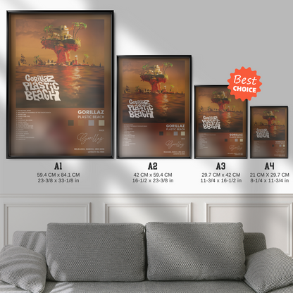 gorillaz Plastic Beach poster