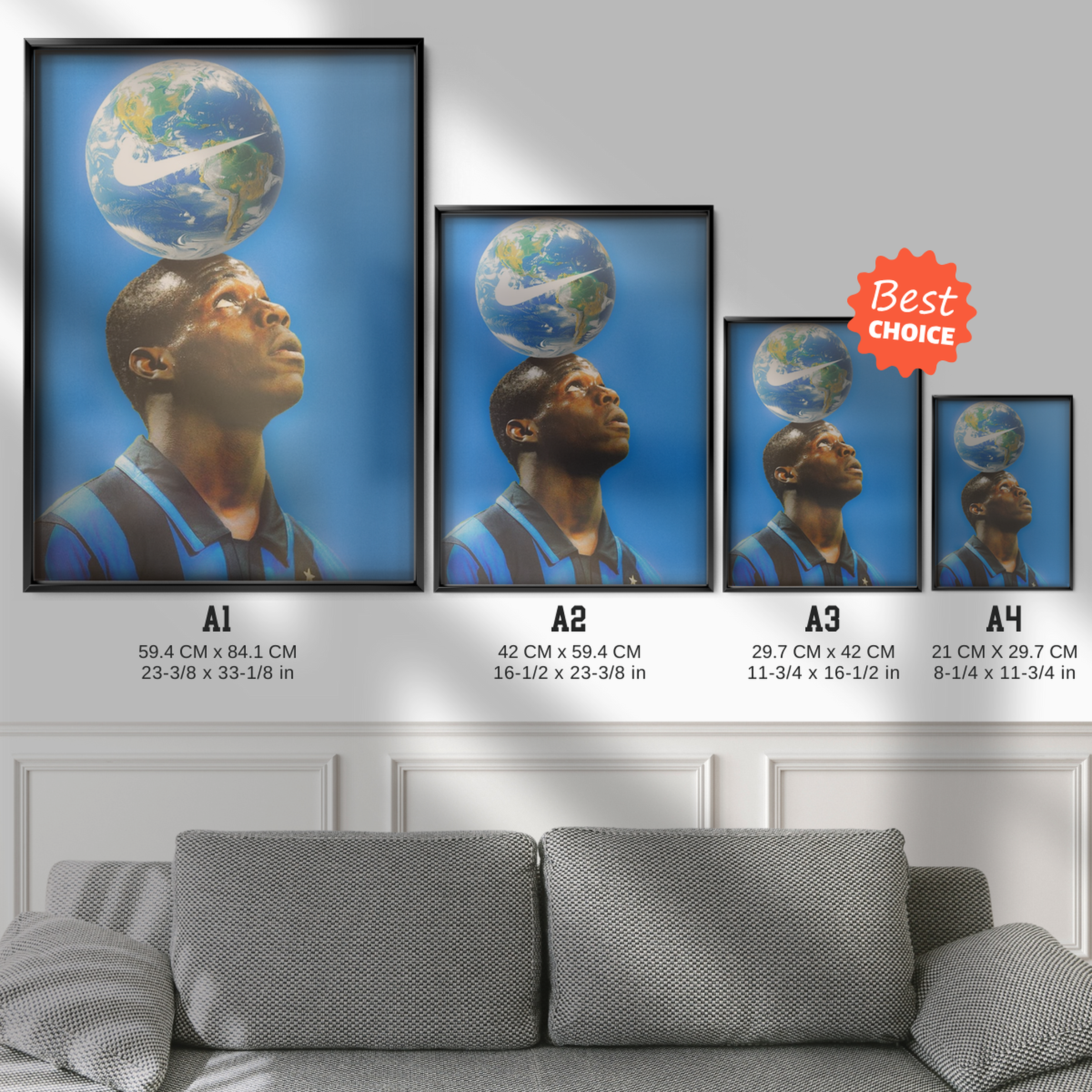 Inter Milan - World On His Head Poster