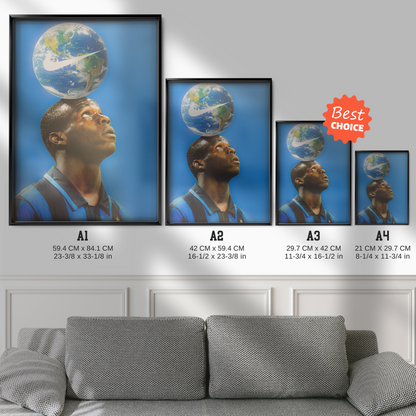 Inter Milan - World On His Head Poster
