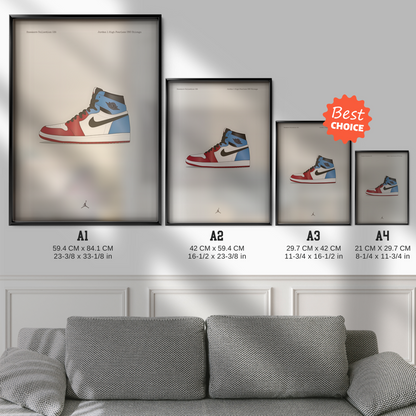 Jordan 1 High Fearless UNC Chicago