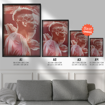 Paul Pogba - Two Star Poster