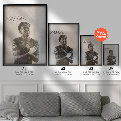 Lamine Yamal - Champions League Armband Poster