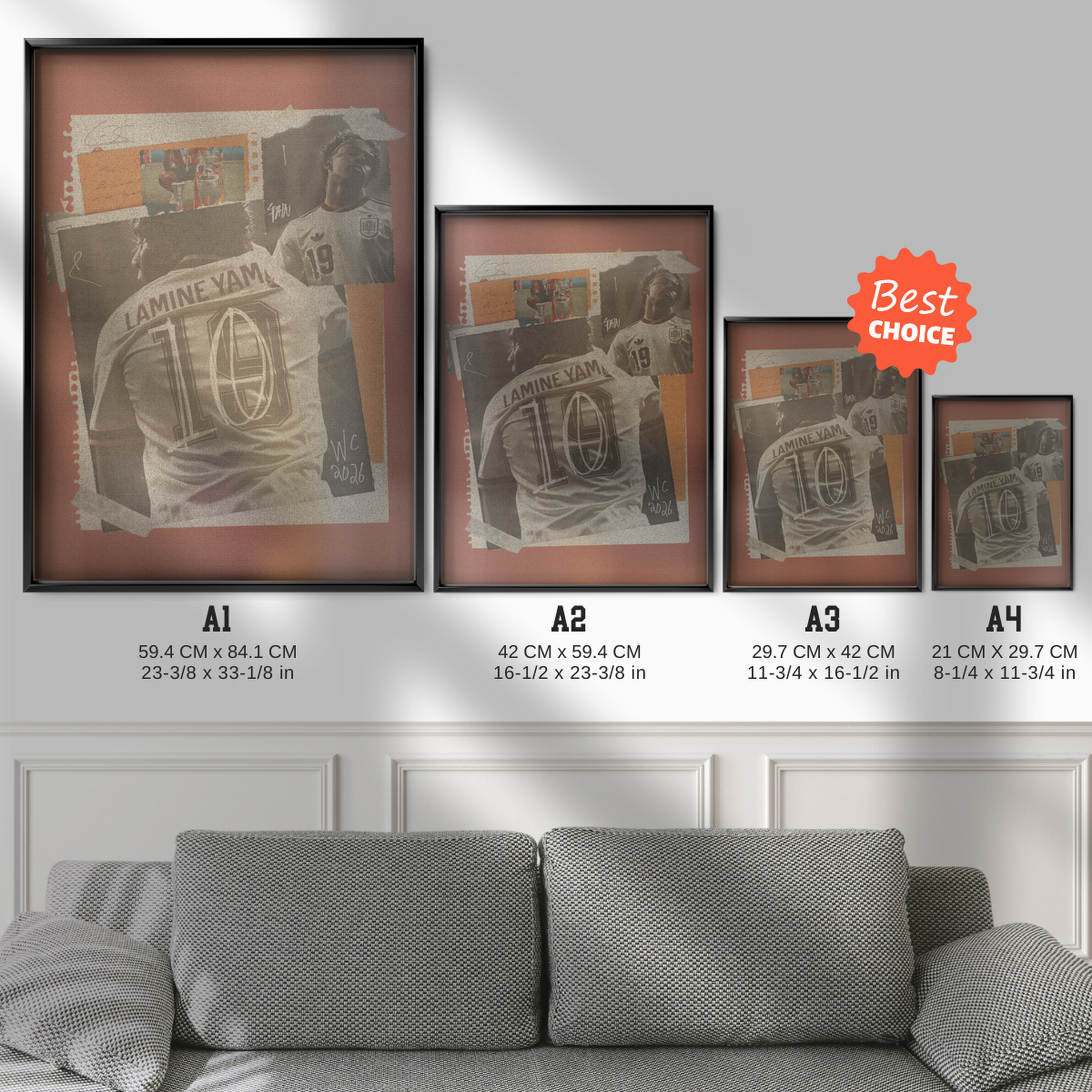Lamine Yamal - Spain Number 10 Poster