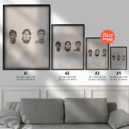 Messi Ronaldo Neymar - Legends Trio Poster