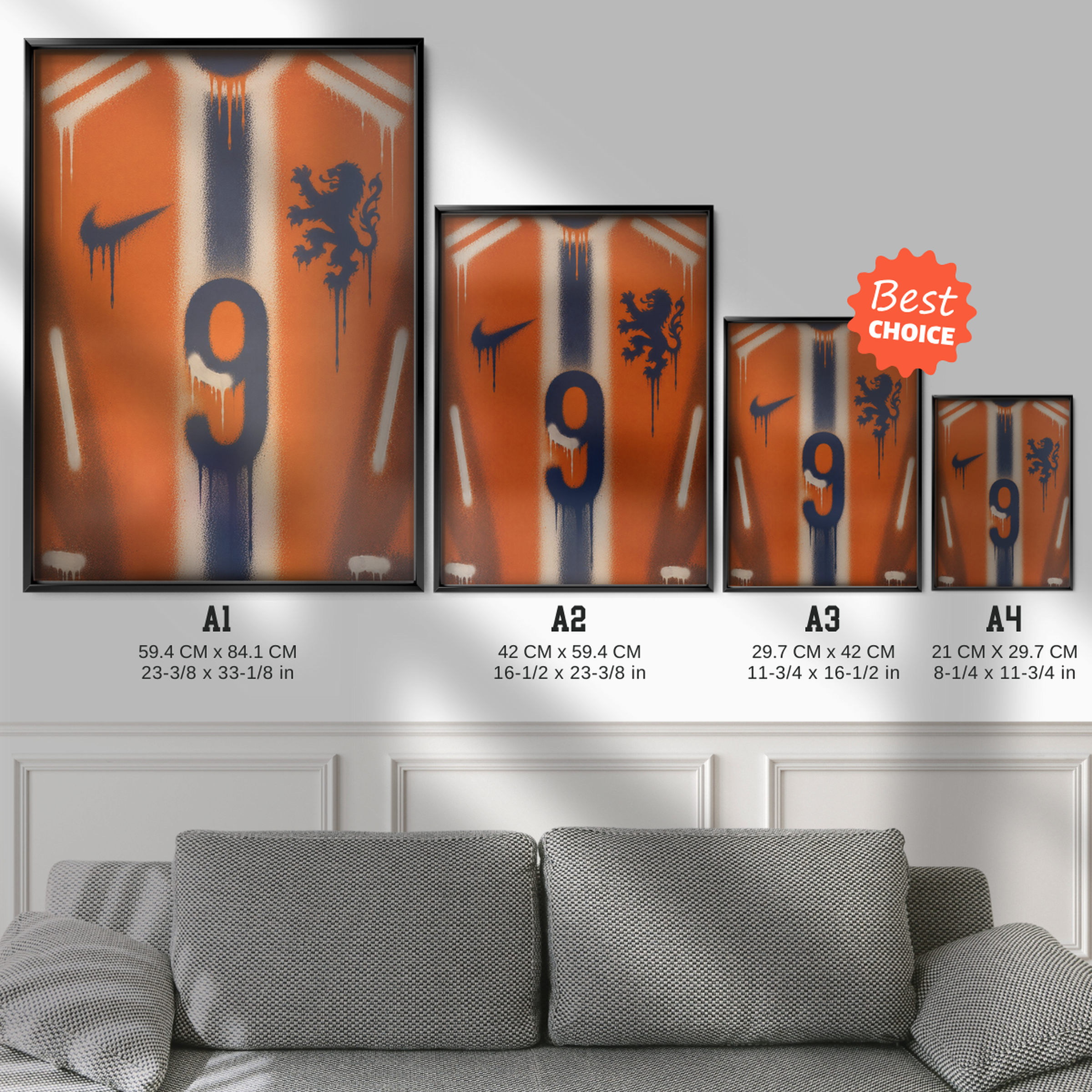 Netherlands National Team - Jersey Art Poster