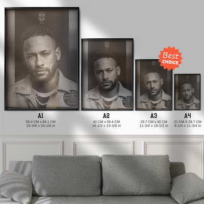 Neymar Jr - Brazil Portrait Poster