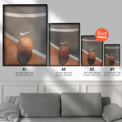 Basketball Minimal Court & Ball