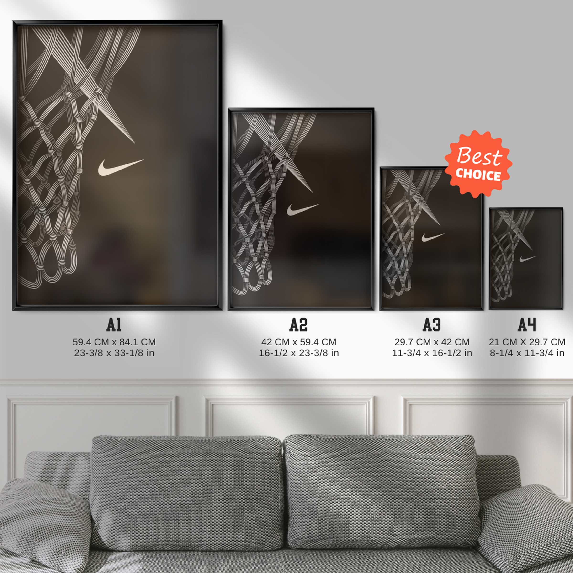 Nike Hoop Net Abstract Lines (black)