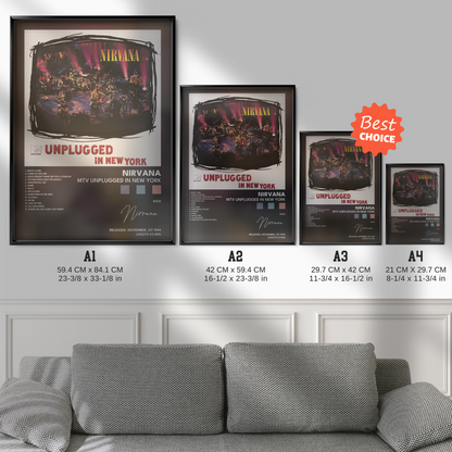 nirvana MTV Unplugged In New York poster