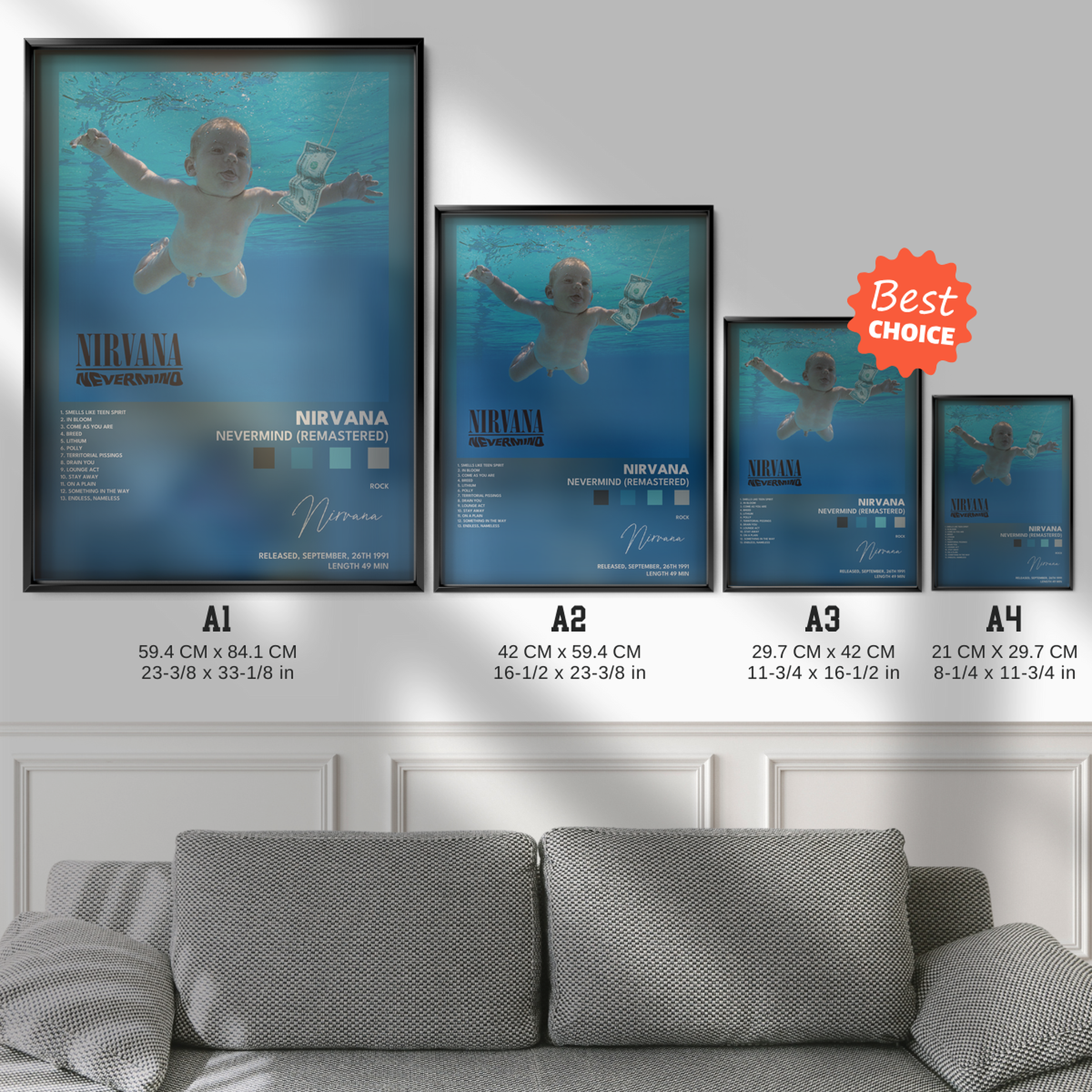 nirvana Nevermind Remastered poster