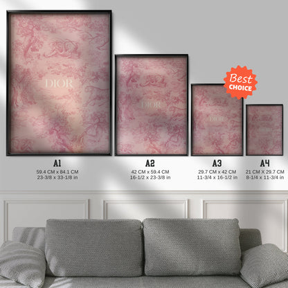 Pink Tapestry Art