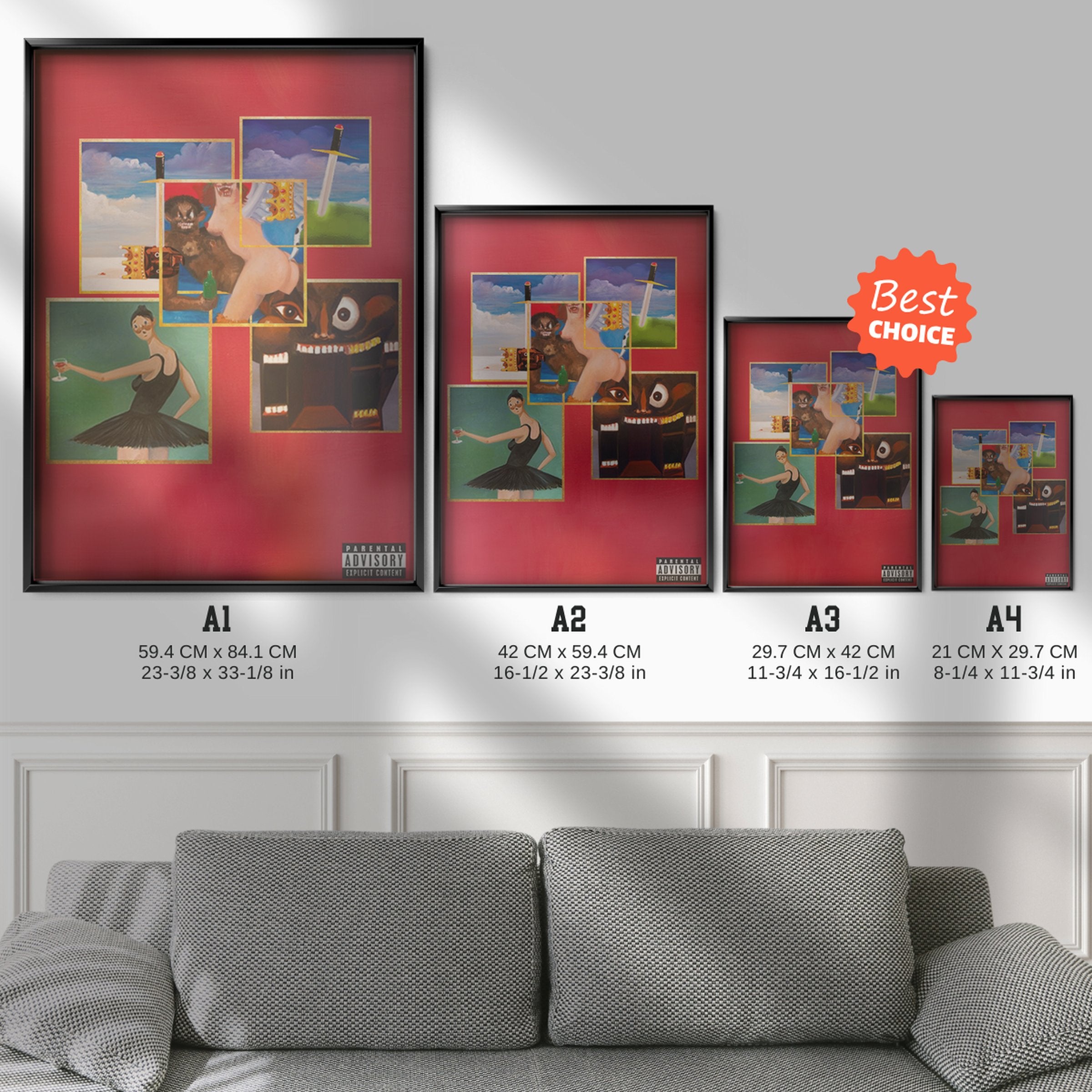 Kanye West 'My beautiful dark twisted fantasy' Cover
