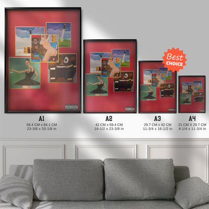 Kanye West 'My beautiful dark twisted fantasy' Cover
