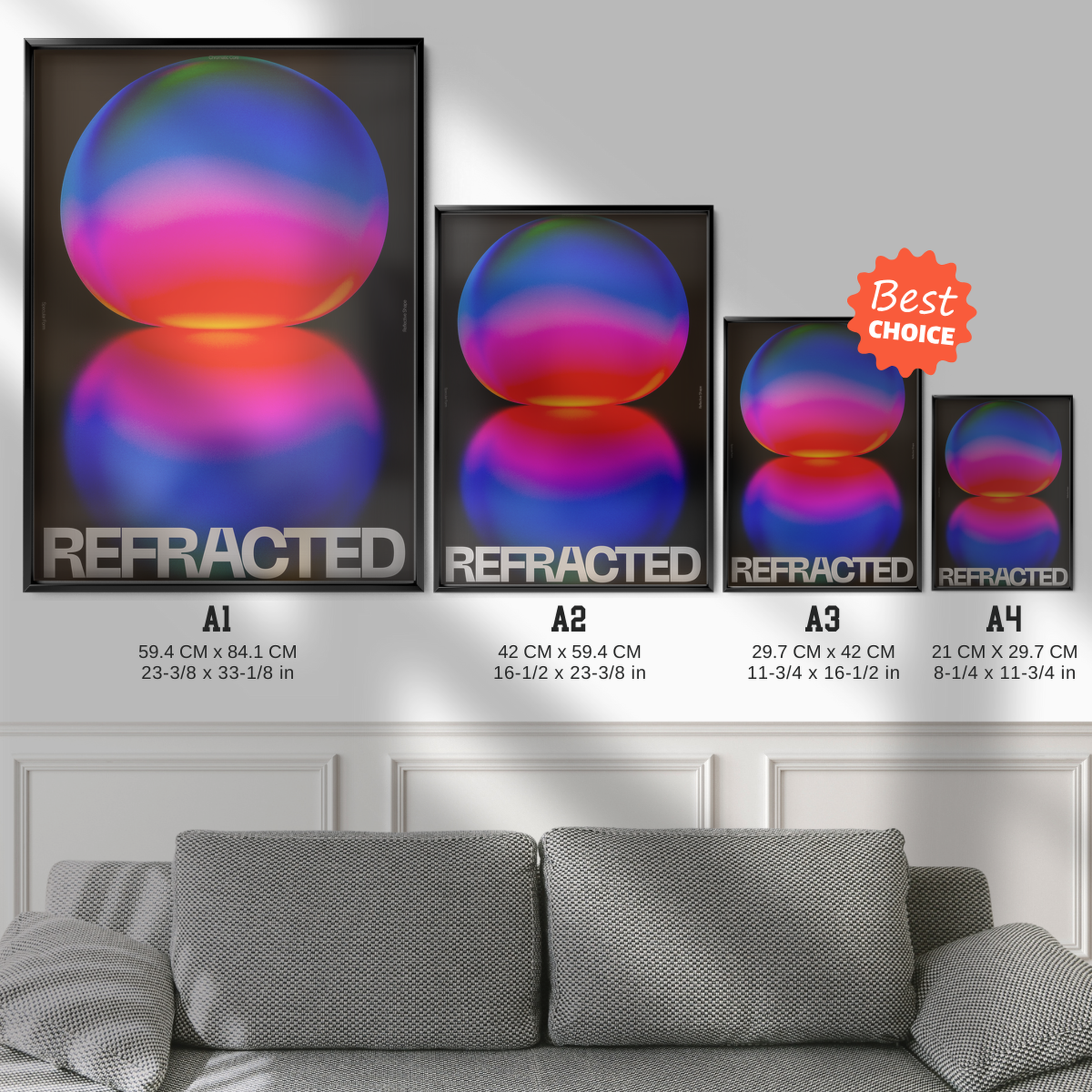 Refracted