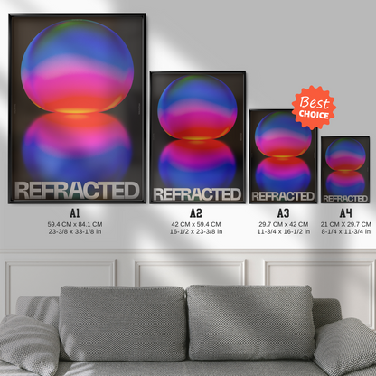 Refracted
