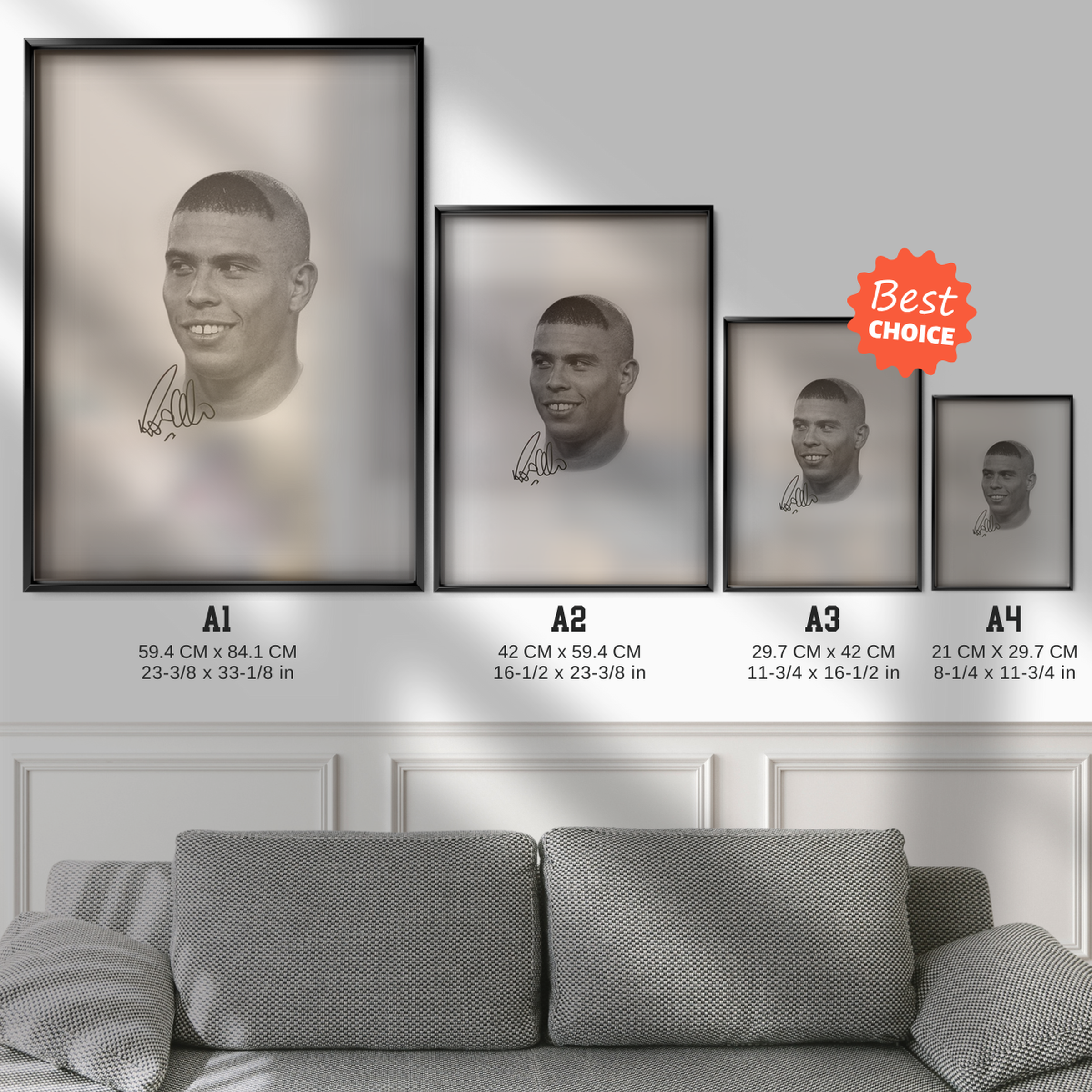 Ronaldo Nazario - Brazil Legend Poster