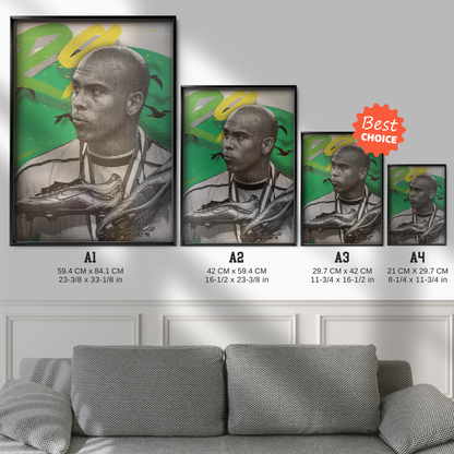 Ronaldo Nazario - Brazil Phenomenon Poster