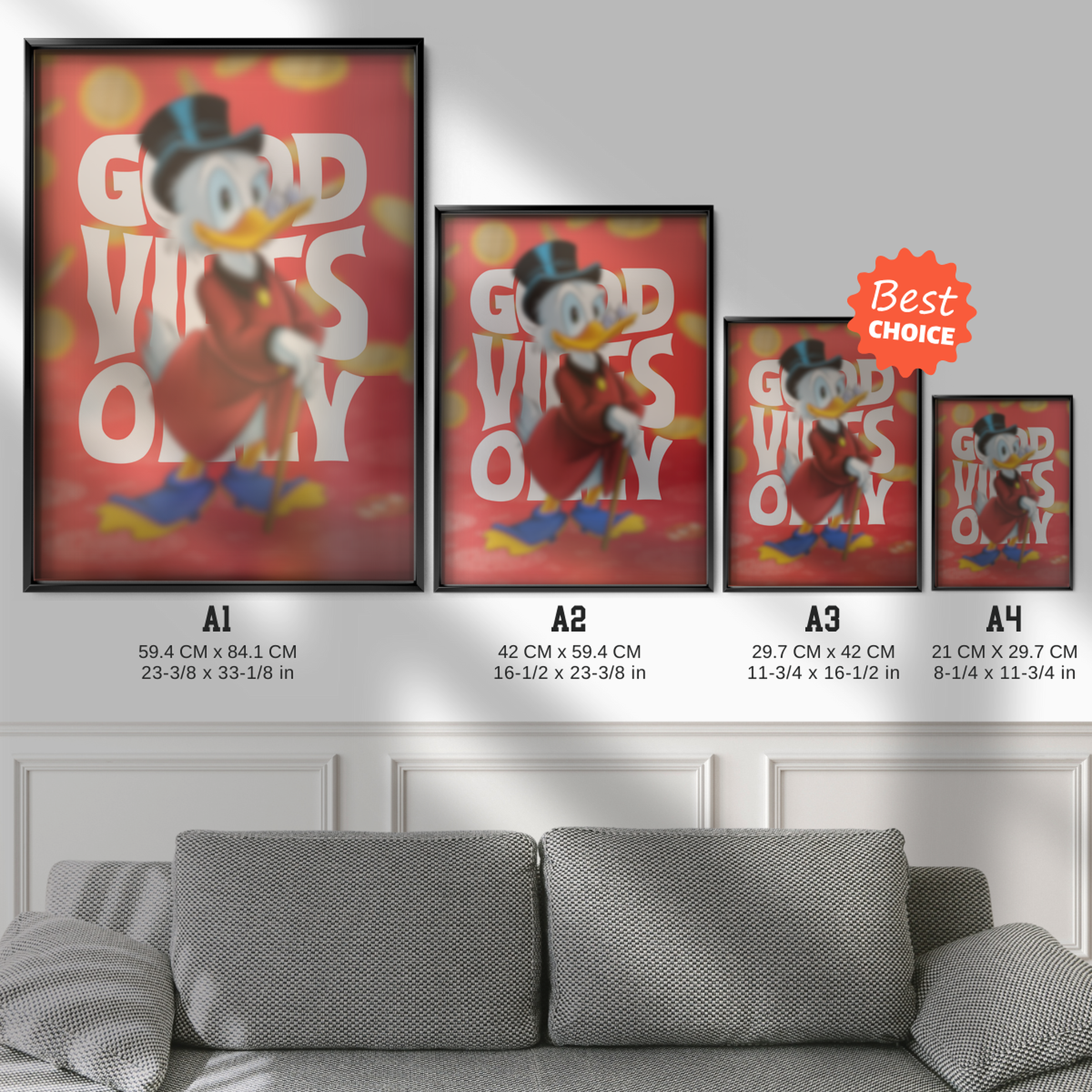 Scrooge McDuck Good Vibes Only