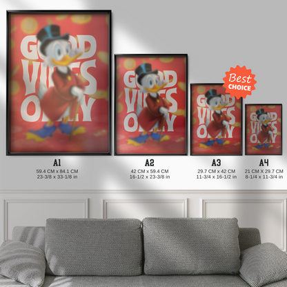 Scrooge McDuck Good Vibes Only