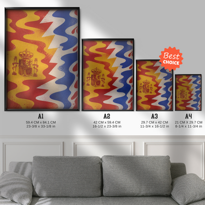Spain National Team - Flag Art Poster