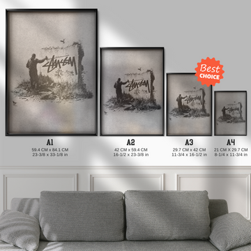 Stüssy Graffiti Ritual Poster - PostersBase® | Free Shipping