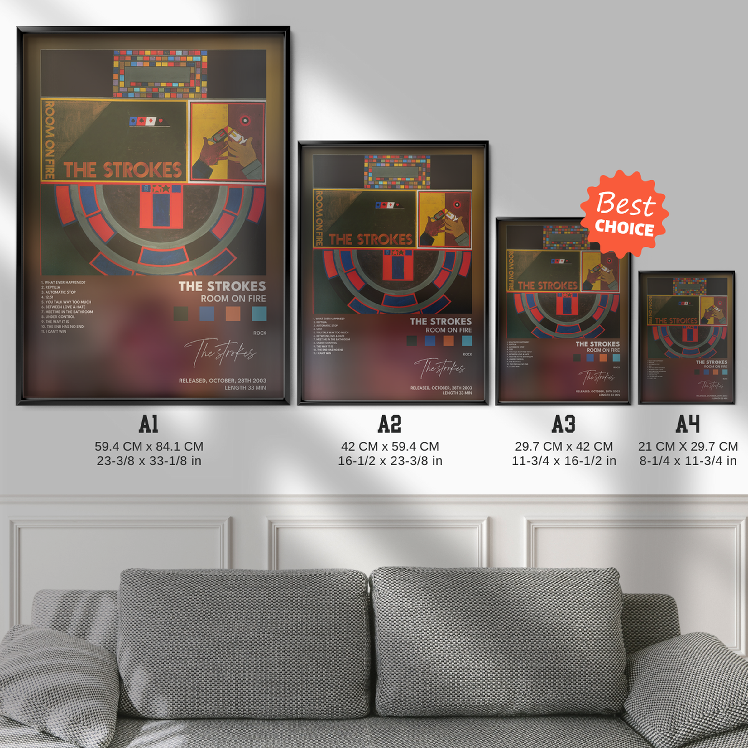 the strokes Room On Fire poster