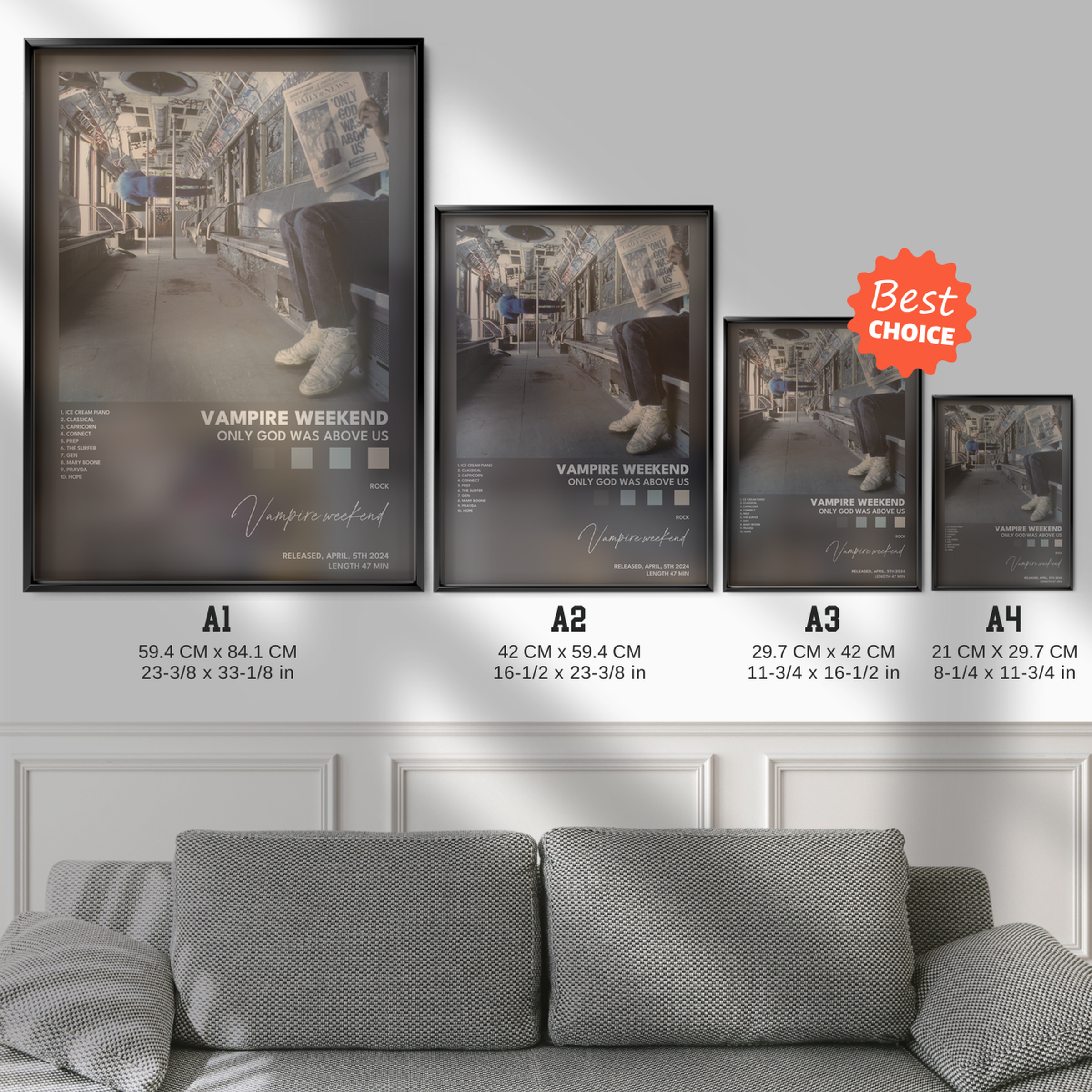 vampire weekend Only God Was Above Us poster