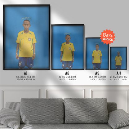 Vinicius Jr - Brazil Nike Poster