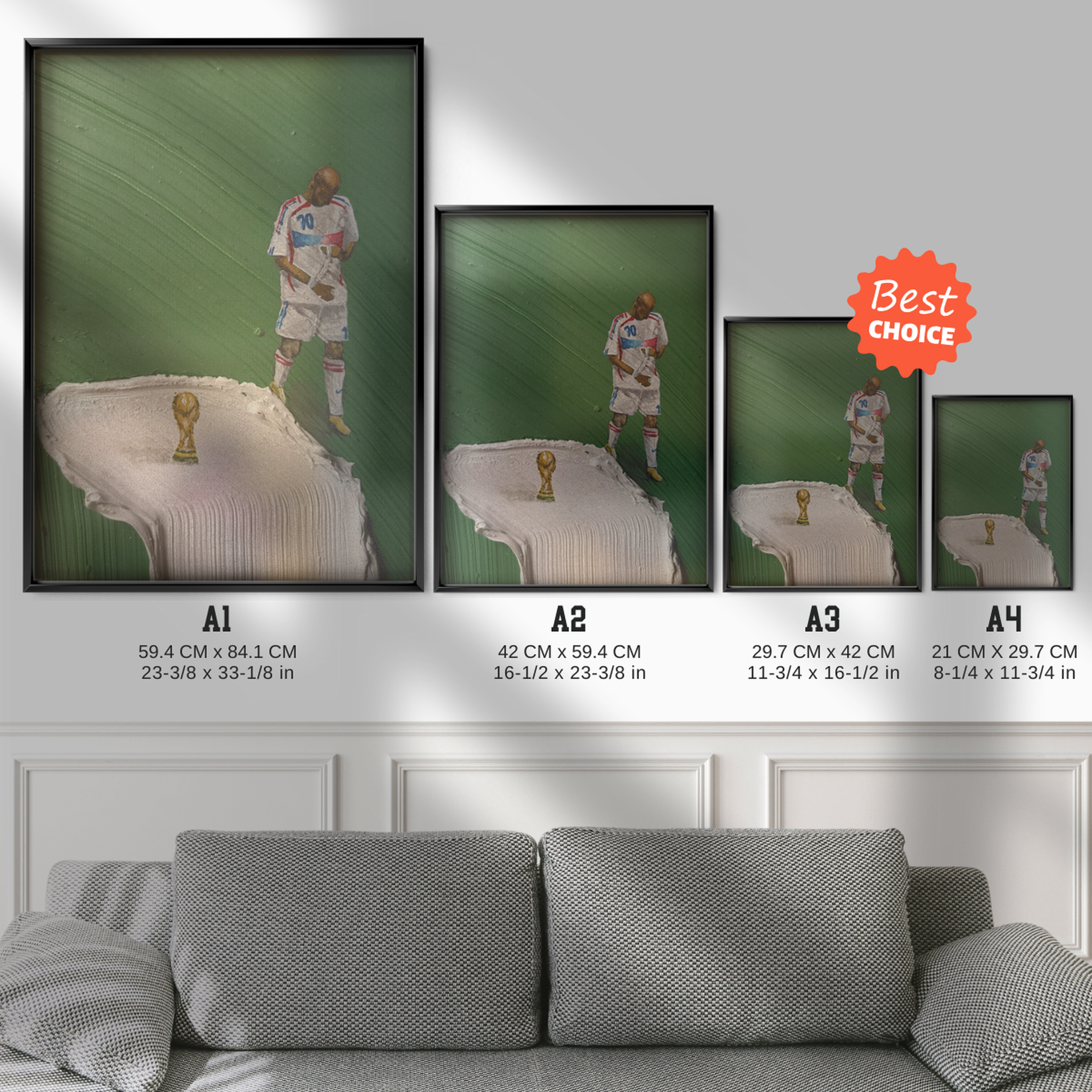 Zinedine Zidane - World Cup 2006 Walk Poster