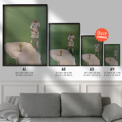 Zinedine Zidane - World Cup 2006 Walk Poster