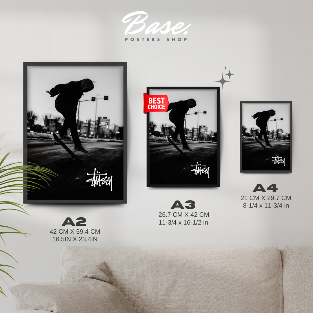 スケートボード STUSSY CUSTOMADE Made in USA Posters Stussy Skateboard - Only €11.95 – Posters Base
