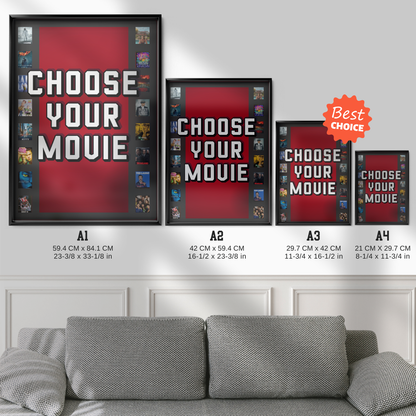 CHOOSE YOUR MOVIE ( 100% Personalised )