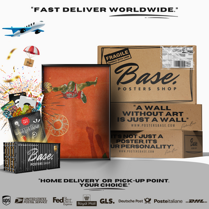 Basketball Shadow Dunk Red Minimalist